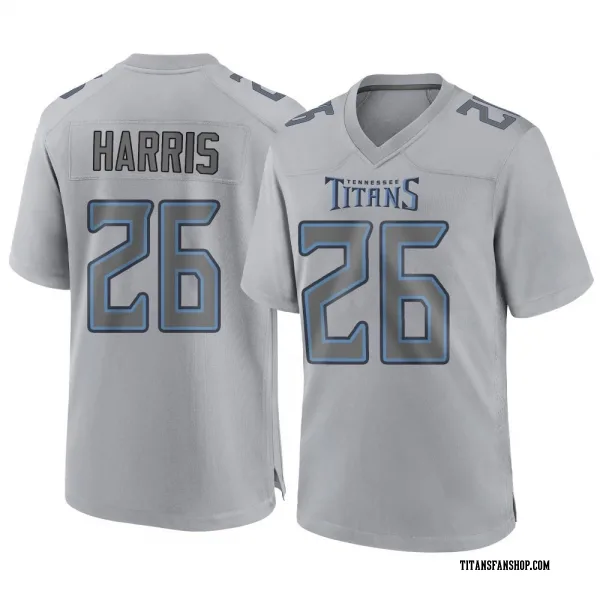 Men's Marcus Harris Tennessee Titans Game Gray Atmosphere Fashion Jersey