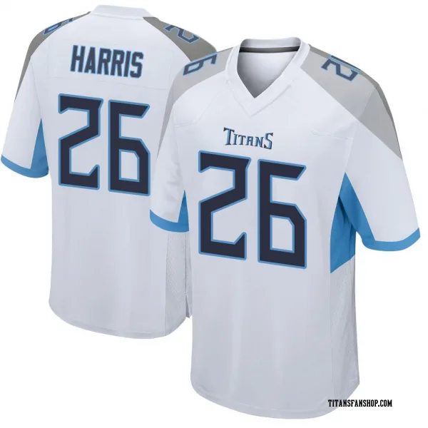 Men's Marcus Harris Tennessee Titans Game White Jersey