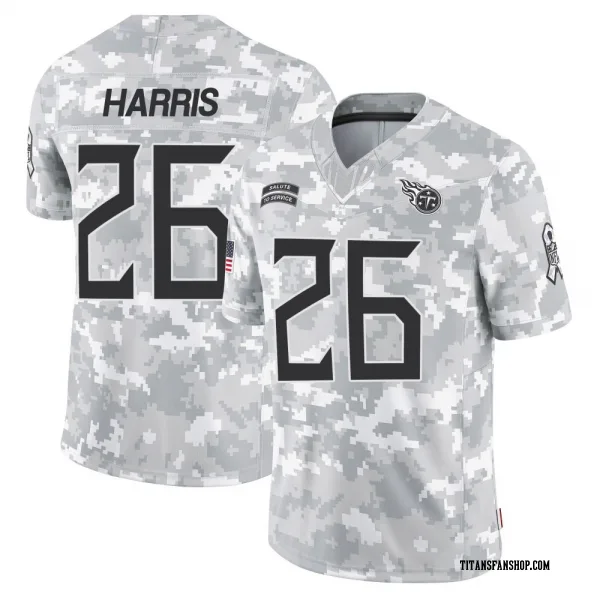 Men's Marcus Harris Tennessee Titans Limited Arctic Camo 2024 Salute to Service Jersey