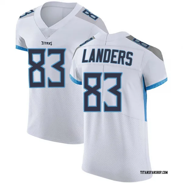 Men's Matt Landers Tennessee Titans Elite White Vapor Untouchable Jersey