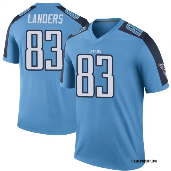 Men's Matt Landers Tennessee Titans Legend Light Blue Color Rush Jersey