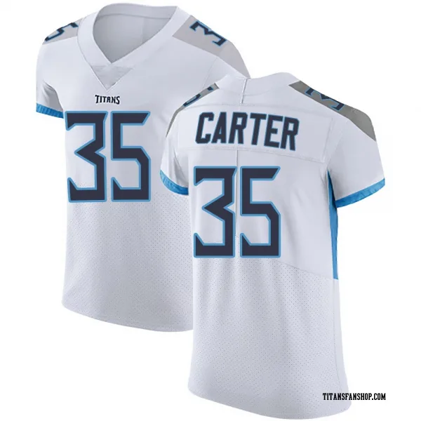 Men's Michael Carter Tennessee Titans Elite White Vapor Untouchable Jersey