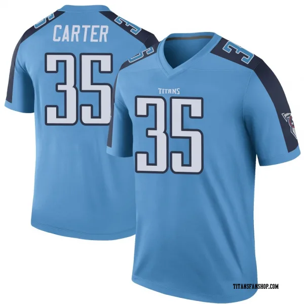 Men's Michael Carter Tennessee Titans Legend Light Blue Color Rush Jersey