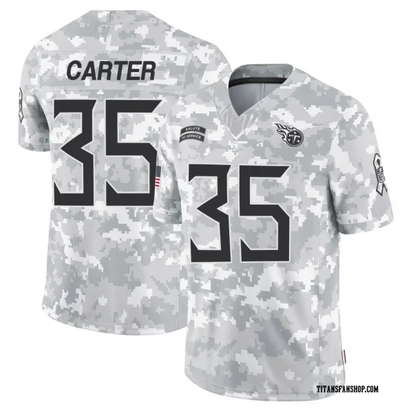 Men's Michael Carter Tennessee Titans Limited Arctic Camo 2024 Salute to Service Jersey