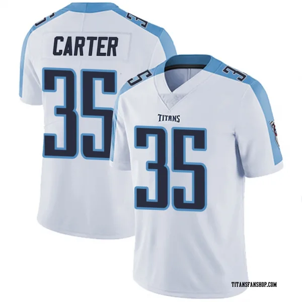 Men's Michael Carter Tennessee Titans Limited White Vapor Untouchable Jersey
