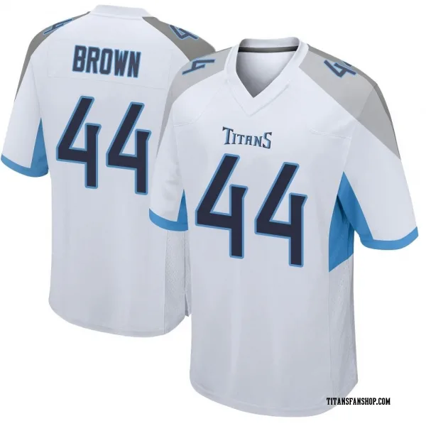 Men's Mike Brown Tennessee Titans Game White Jersey