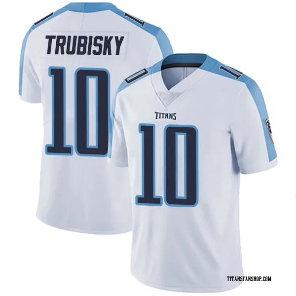 Men's Mitchell Trubisky Tennessee Titans Limited White Vapor Untouchable Jersey