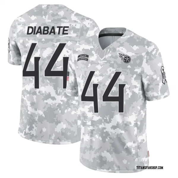 Men's Mohamoud Diabate Tennessee Titans Limited Arctic Camo 2024 Salute to Service Jersey