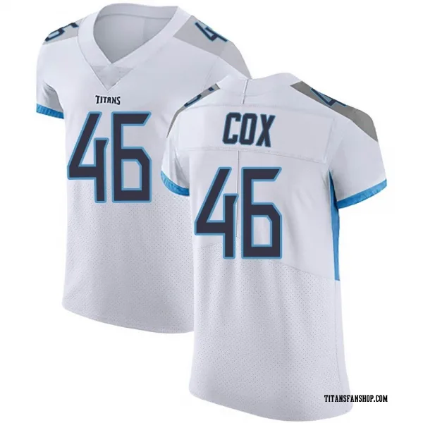 Men's Morgan Cox Tennessee Titans Elite White Vapor Untouchable Jersey