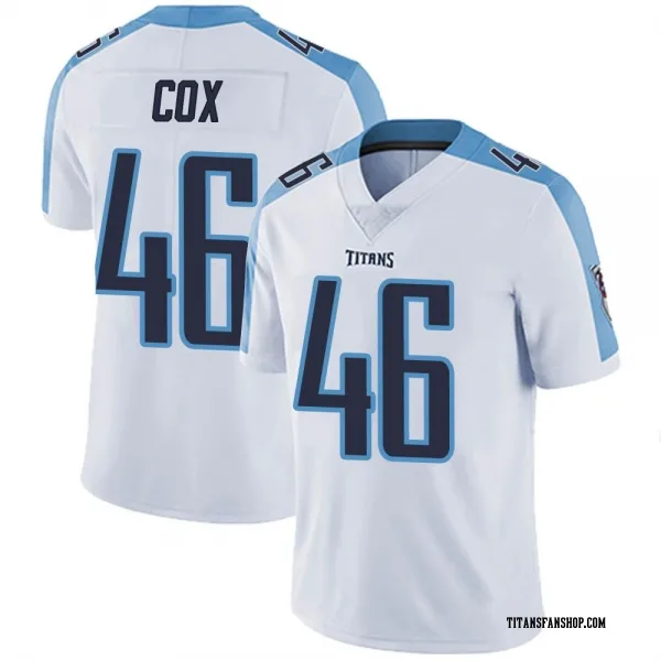 Men's Morgan Cox Tennessee Titans Limited White Vapor Untouchable Jersey