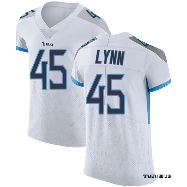 Men's Nate Lynn Tennessee Titans Elite White Vapor Untouchable Jersey