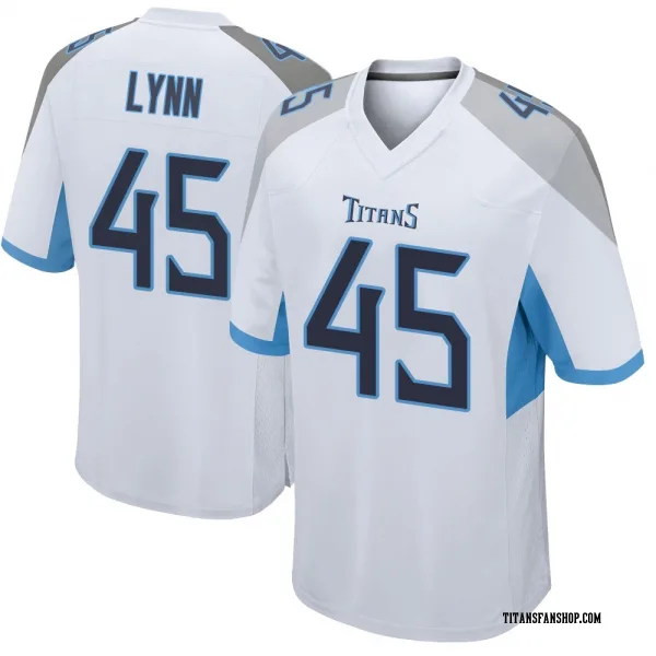 Men's Nate Lynn Tennessee Titans Game White Jersey