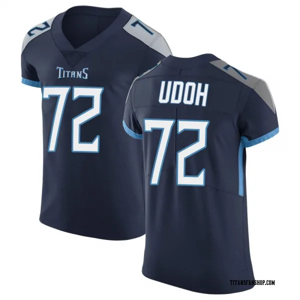 Men's Olisaemeka Udoh Tennessee Titans Elite Navy Vapor Untouchable Jersey