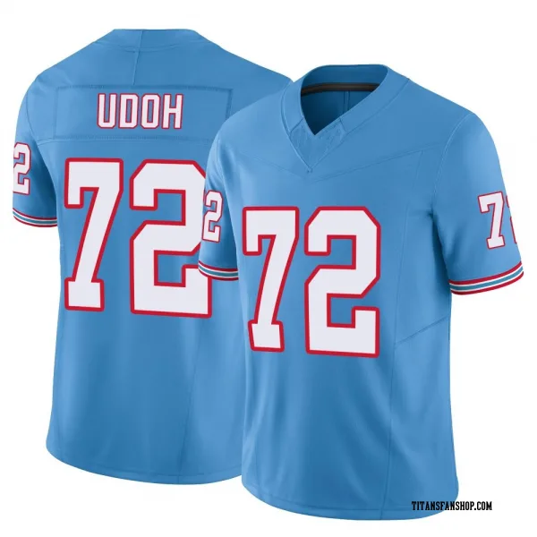 Men's Olisaemeka Udoh Tennessee Titans Limited Light Blue Vapor F.U.S.E. Jersey