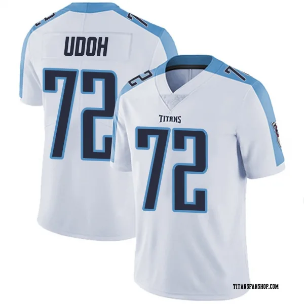 Men's Olisaemeka Udoh Tennessee Titans Limited White Vapor Untouchable Jersey