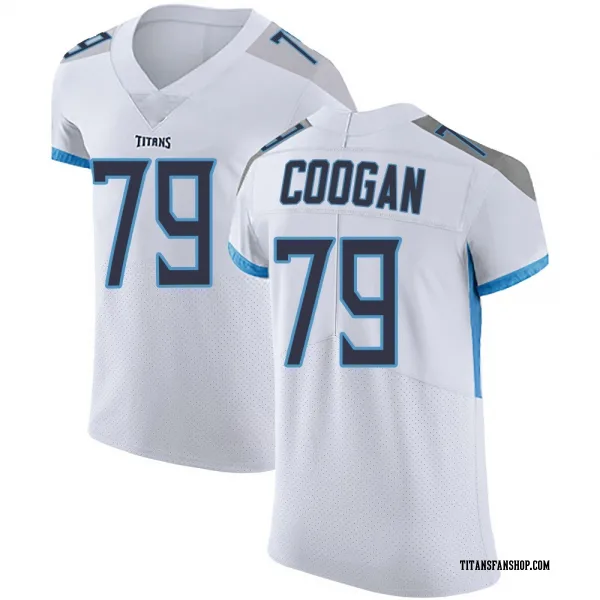 Men's Pat Coogan Tennessee Titans Elite White Vapor Untouchable Jersey