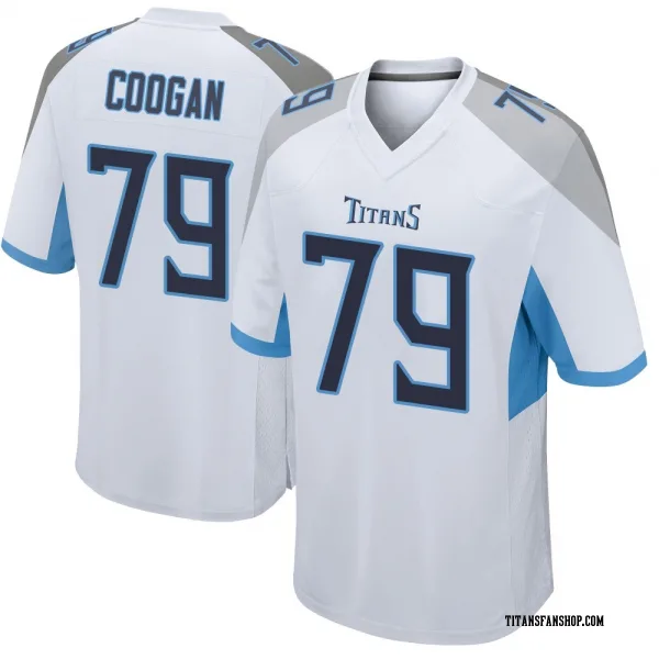 Men's Pat Coogan Tennessee Titans Game White Jersey