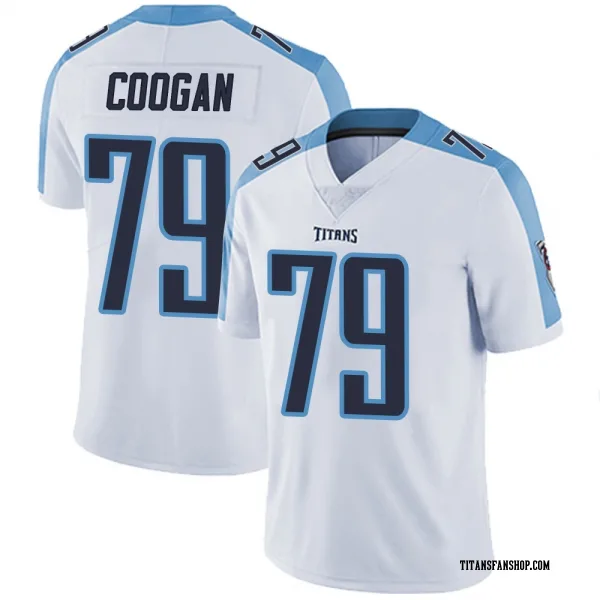 Men's Pat Coogan Tennessee Titans Limited White Vapor Untouchable Jersey