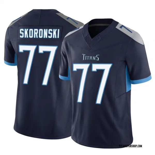 Men's Peter Skoronski Tennessee Titans Limited Navy Vapor F.U.S.E. Jersey
