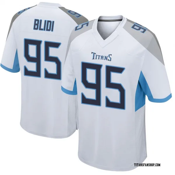 Men's Philip Blidi Tennessee Titans Game White Jersey