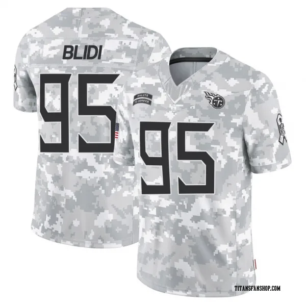 Men's Philip Blidi Tennessee Titans Limited Arctic Camo 2024 Salute to Service Jersey