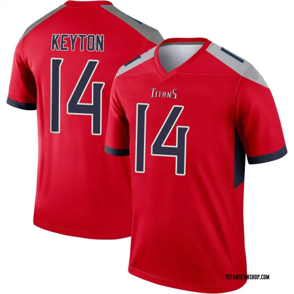 Men's Ramel Keyton Tennessee Titans Legend Red Inverted Jersey