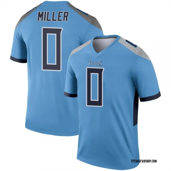 Men's Rasheed Miller Tennessee Titans Legend Light Blue Jersey