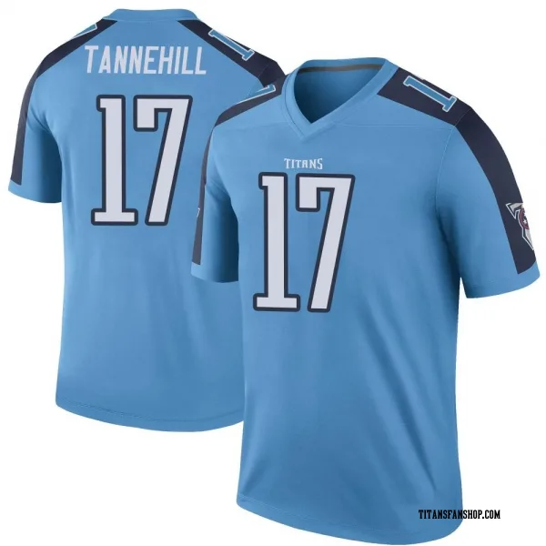 Men's Ryan Tannehill Tennessee Titans Legend Light Blue Color Rush Jersey