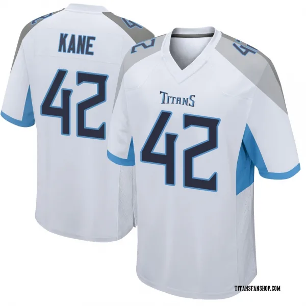 Men's Sanoussi Kane Tennessee Titans Game White Jersey