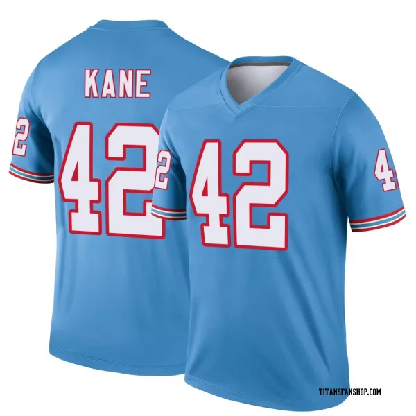 Men's Sanoussi Kane Tennessee Titans Legend Light Blue Oilers Throwback Jersey