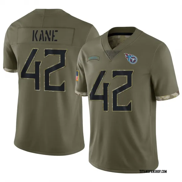 Men's Sanoussi Kane Tennessee Titans Limited Olive 2022 Salute To Service Jersey