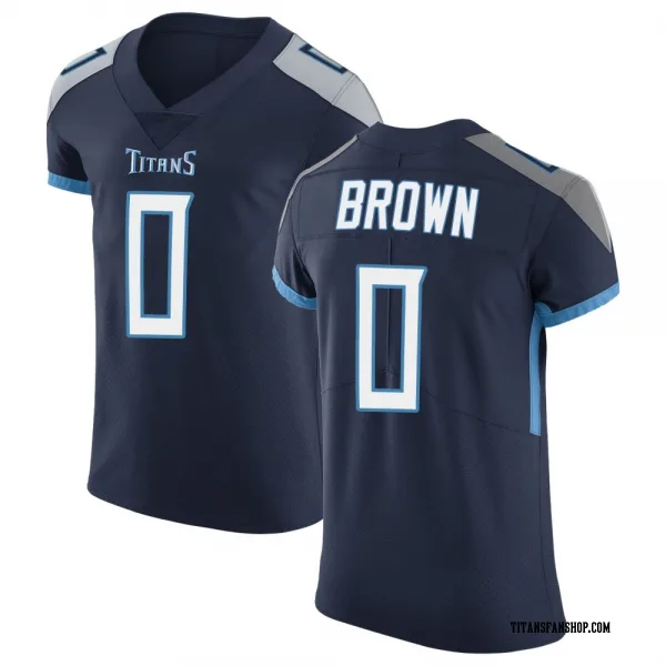 Men's Sean Brown Tennessee Titans Elite Navy Vapor Untouchable Jersey
