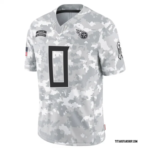 Men's Shad Banks Jr. Tennessee Titans Limited Arctic Camo 2024 Salute to Service Jersey