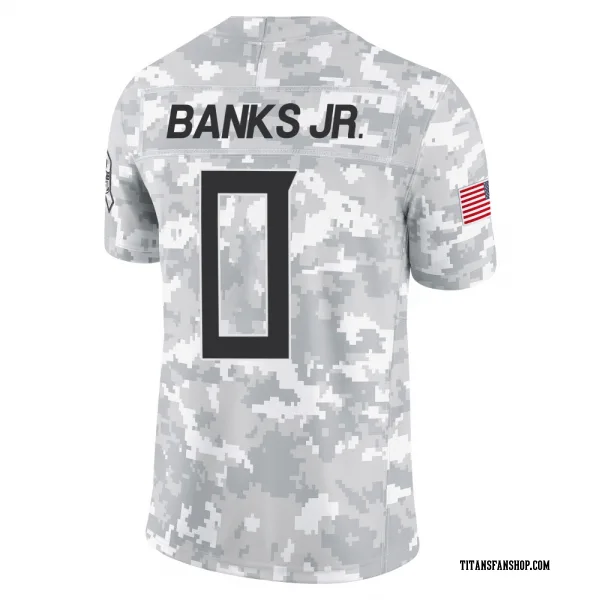 Men's Shad Banks Jr. Tennessee Titans Limited Arctic Camo 2024 Salute to Service Jersey