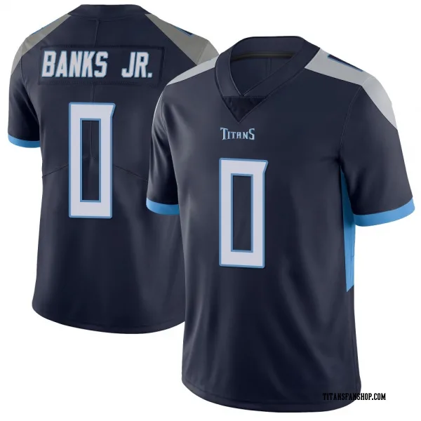 Men's Shad Banks Jr. Tennessee Titans Limited Navy Vapor Untouchable Jersey