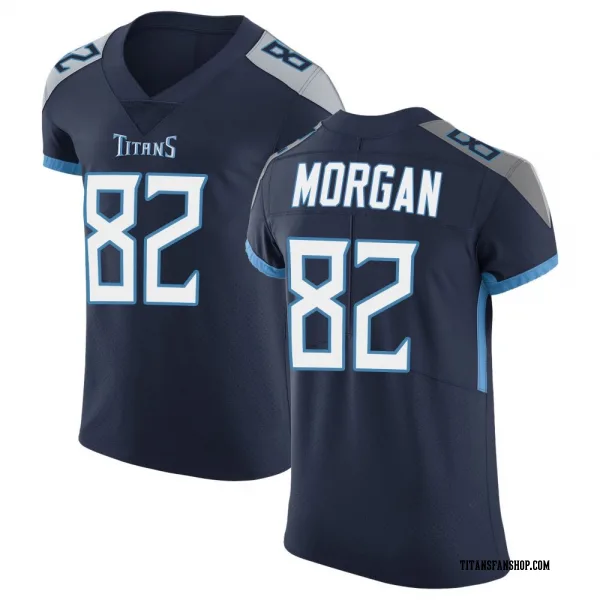 Men's Stanley Morgan Jr. Tennessee Titans Elite Navy Vapor Untouchable Jersey