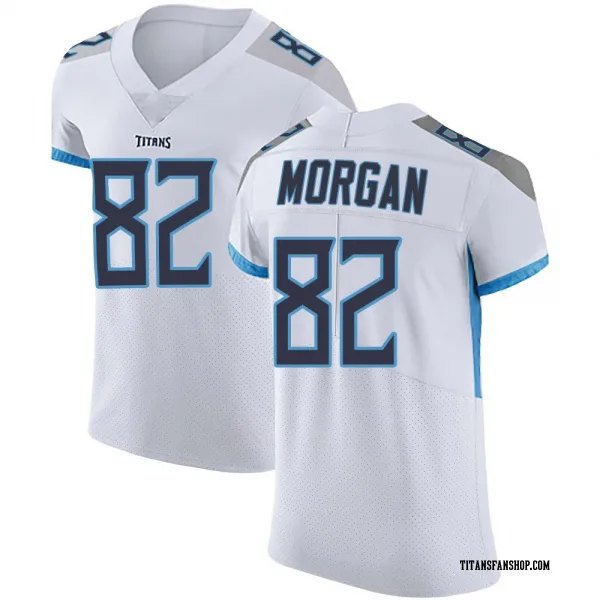 Men's Stanley Morgan Jr. Tennessee Titans Elite White Vapor Untouchable Jersey