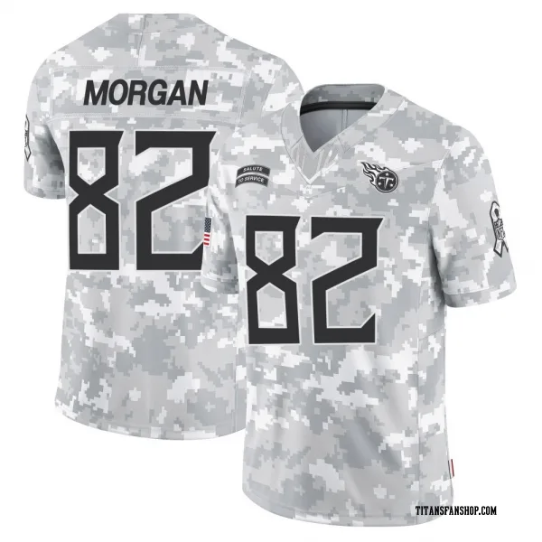 Men's Stanley Morgan Jr. Tennessee Titans Limited Arctic Camo 2024 Salute to Service Jersey