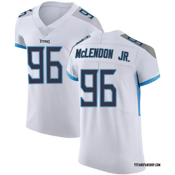 Men's TK McLendon Jr. Tennessee Titans Elite White Vapor Untouchable Jersey