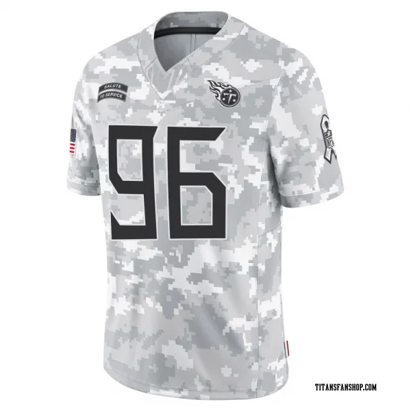 Men's TK McLendon Jr. Tennessee Titans Limited Arctic Camo 2024 Salute to Service Jersey
