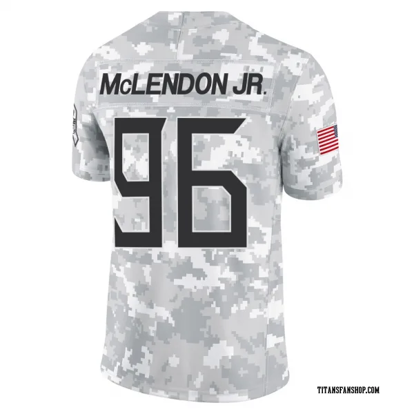 Men's TK McLendon Jr. Tennessee Titans Limited Arctic Camo 2024 Salute to Service Jersey