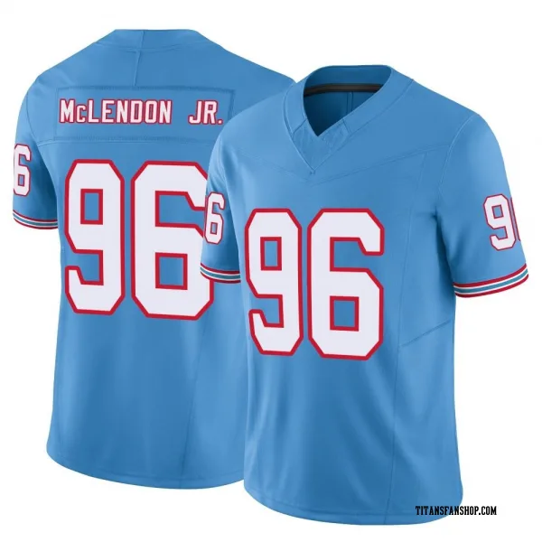 Men's TK McLendon Jr. Tennessee Titans Limited Light Blue Vapor F.U.S.E. Jersey
