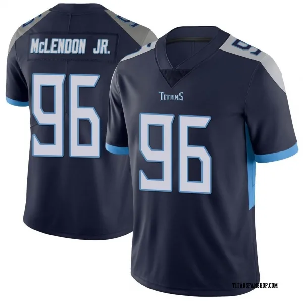 Men's TK McLendon Jr. Tennessee Titans Limited Navy Vapor Untouchable Jersey