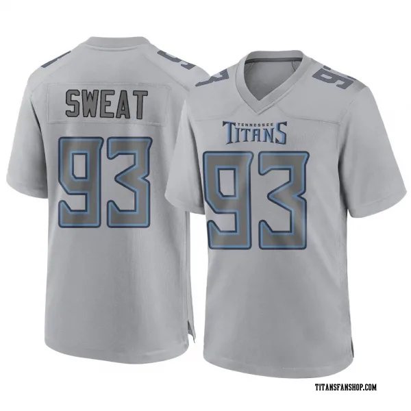 Men's T'Vondre Sweat Tennessee Titans Game Gray Atmosphere Fashion Jersey