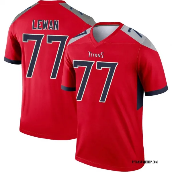 Men's Taylor Lewan Tennessee Titans Legend Red Inverted Jersey