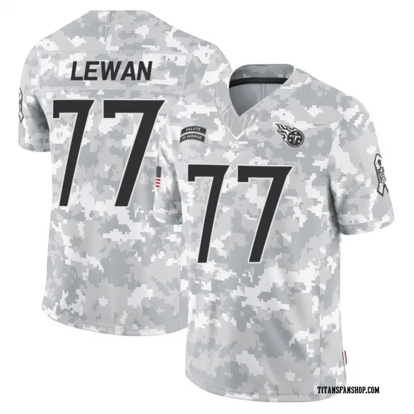 Men's Taylor Lewan Tennessee Titans Limited Arctic Camo 2024 Salute to Service Jersey