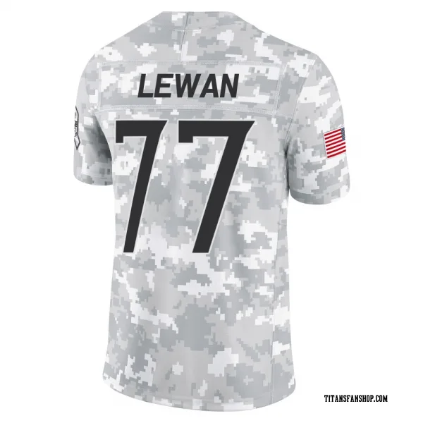 Men's Taylor Lewan Tennessee Titans Limited Arctic Camo 2024 Salute to Service Jersey
