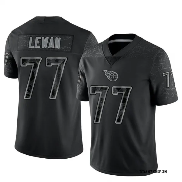 Men's Taylor Lewan Tennessee Titans Limited Black Reflective Jersey