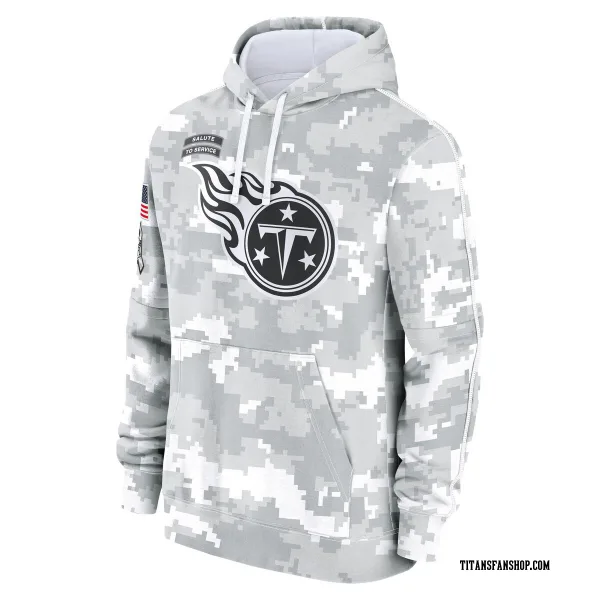 Men's Tennessee Titans Arctic Camo 2024 Salute to Service Club Fleece Pullover Hoodie