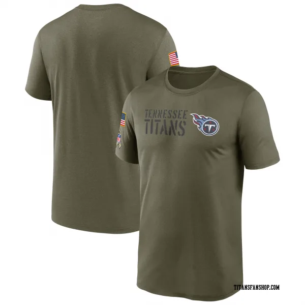 Men's Tennessee Titans Legend Olive 2022 Salute to Service Team T-Shirt
